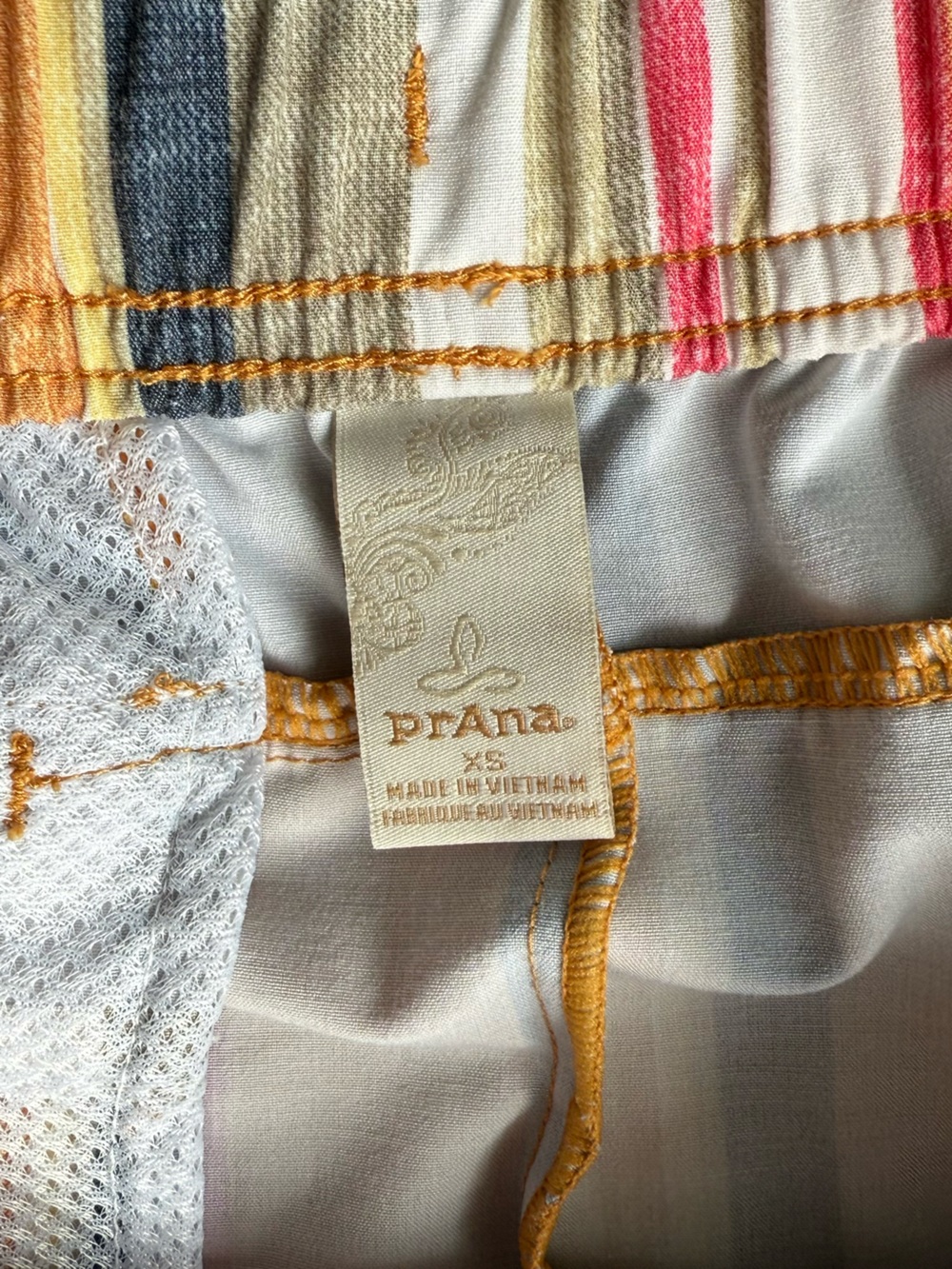 Prana Multicolor Striped Athletic Shorts - Picture 3 of 3